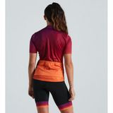 Tricou Ciclism Tehnic Specialized Women's RBX Comp SS, Orange Sunset/Violet