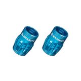 Set Capac Valva-Ventil (2 buc) Granite Design Juicy Nipples (GVC24-10) alu CNC pt valva AV (schrader) functii suplimentare - extragere ventil-dezumflare albastru, AM