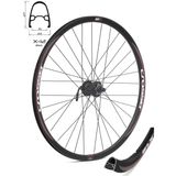 Roata Bicicleta Fata Crosser X12 32H 28" QR - Frana disc (6 suruburi) cu butuc Promax DB602EF