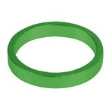Distantieri aluminiu M-WAVE, 1.1/8 5mm x 6 buc, verde-anodizat