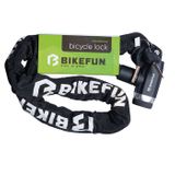 Antifurt Bicicleta Lant Bikefun Shield 6013, negru-alb