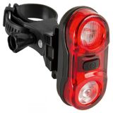 Far Bicicleta Spate cu baterii M-Wave Helios 3.2", 2x0.5WAT