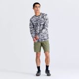 Tricou Specialized/FJALLRAVEN Men's Cotton Caliswe LS Basalt/Eggshell Gri-Alb