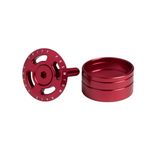 Floare Furca cu Capac DEITY Crosshair cu distantiere rosu