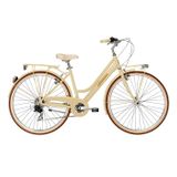 Bicicleta Oras Adriatica Retro, 6S, 28, Dama, Crem