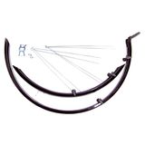 Aparatori de noroi Trekking alu-plastic negru mat