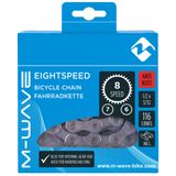 Lant Bicicleta M-Wave 8v 116z 1/2x3/32 Anti-Rust