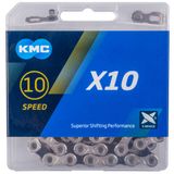 Lant Bicicleta KMC X10 argintiu/Negru