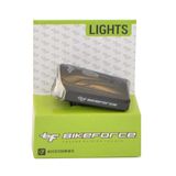Far Bicicleta Fata BikeForce Krypton 3 functii USB, negru