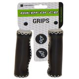 Mansoane BikeForce Ergo 130mm piele artificiala negru