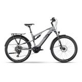 Bicicleta Electrica Full Suspension Raymon CrossRay FS E 5.0 27.5 Gri M350