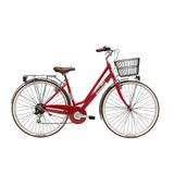 City Bike Adriatica Panarea 28", 6S, rosu