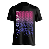 Tricou SUPACAZ Star Fade Roz-Mov