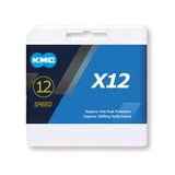 Lant Bicicleta KMC X12 argintiu 1/2x11/128 126L