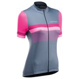 Tricou Ciclism Tehnic Northwave Origin, Dama, gri-roz