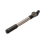 Pompa Bicicleta Bikefun Mini Chinook Guage HV/HT alu, argintiu