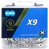 Lant Bicicleta KMC X9 gri 1/2x1/128 114L