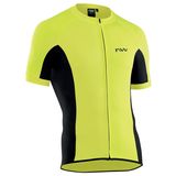 Tricou Ciclism Northwave Force 2 Rovid, fluo-galben