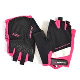 Manusi Bicicleta Scurte Bikeforce Luminite, roz-negru