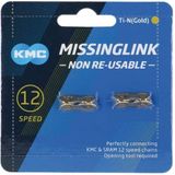 Lant Bicicleta KMC Missinglink, za patent 11/128 12 speed, 2 buc/pachet