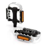 Pedale Bicicleta XLC MTB-Pedal SteelCage PD-M01 Plastic body negru/argintiu