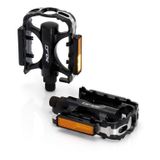 Pedale Bicicleta XLC MTB PD-M02 aluminiu body CNC-Cage negru