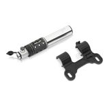 Pompa Bicicleta mini XLC PU-A08 11 bar silver/Negru aluminiu 120mm DV/SV/AV