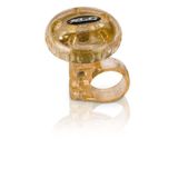 Sonerie Bicicleta XLC DD-M12 galben transparent 36 mm