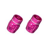 Set Capac Valva-Ventil (2 buc) Granite Design Juicy Nipples (GVC24-09) alu CNC pt valva AV (schrader) functii suplimentare - extragere ventil-dezumflare roz, AM