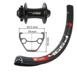 FW 29 XLC 6 hole black TA 15 32L DT Swiss D466 disc bk niro spokes(bk)