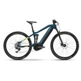 Bicicleta Electrica Full Suspension Haibike FullNine 5, 2021, blue canary