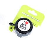 Sonerie Bicicleta Bikeforce I Love My Bike, negru