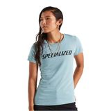 Tricou Ciclism Casual Specialized Women's Wordmark SS, Arctic Blue