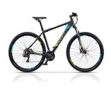 Bicicleta Hardtail Cross GRX 7 HDB, 29, negru-albastru-verde