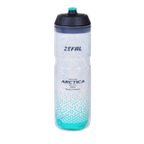 Bidon Apa Bicicleta Zefal Arctica 75, argintiu-caraibean-verde