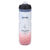 Bidon Apa Bicicleta Zefal Arctica PRO 75, argintiu-rosu