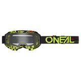 Ochelari Full Face O'Neal B-10 Goggle Attack Negru-Galben-Neon Limpede