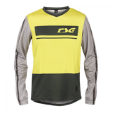Bluza Ciclism Tehnica TSG Skillz L/S - negru-lime-galben