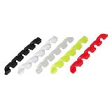 Protectie Cadru silicon Saccon, transparent, alb-verde