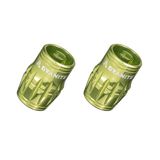 Set Capac Valva-Ventil (2 buc) Granite Design Juicy Nipples (GVC24-27) alu CNC pt valva AV (schrader) functii suplimentare - extragere ventil-dezumflare verde, AM