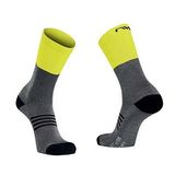 Sosete Ciclism Northwave NW Extreme PRO High, gri-galben