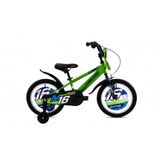 Bicicleta Copii cu Roti Ajutatoare Capriolo Mustang 16 Verde-Negru
