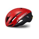 Casca Bicicleta Sosea S-Works Evawith ANGi - Satin/Gloss Flo Red/Chrome