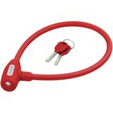 Antifurt Bicicleta Cablu Kellys KLS JOLLY 60 cm, rosu