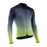 Bluza Ciclism Northwave Blade 3, maneca lunga, gri-galben-fluo