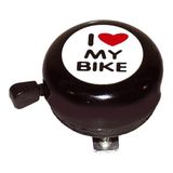 Sonerie Bicicleta Bikefun I Love My Bike, negru