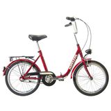 Bicicleta Pliabila Kenzel Camping Classic, 20, 3V, bordo