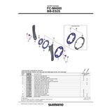 Foaie Angrenaj Shimano FC-M4000 22T