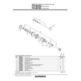 Ax Bicicleta Butuc Shimano FH-M785 COMPLET