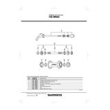 Ax Bicicleta Butuc Shimano HB-M960 108MM COMPLET 4-1/4